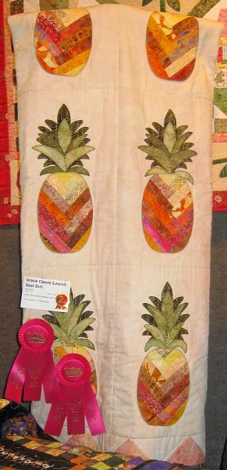 Mrs. Westfall and Mrs. Haendiges Orange County Fair quilt winner